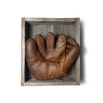 Mounted Fielder's Glove, C. 1945. Fixed Price $135.00.