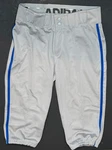 Adidas, Icon Pro, Knicker Baseball Pants Gray Royal Piped. Youth Large. Fixed Price $11.99.