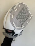 Rawlings FP12GWDS 12" Right-handed Fast-pitch Softball Glove Leather Gray. Fixed Price $25.00.
