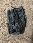 Wilson A1K Black Leather Baseball Glove Lht Outfield 12.25" 1/4. Fixed Price $69.99.