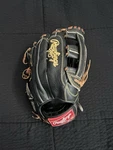 Rawlings Heart Of Hide 12.75" Lh Outfield Leather Glove Black PRO3039-6BCG. Fixed Price $265.00.