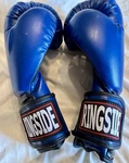 Ringside Youth Bag Gloves Blue Black 10 Oz BG-13 For Boys Girls. Fixed Price $20.00.