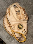 Wilson A9886 The Big Scoop Lht First Base Softball Glove - Left Hand Throw 14". Fixed Price $50.00.