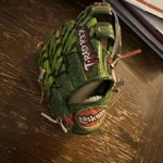 Rawlings PL90-DINO 9" Kids Baseball Glove Left Hand Leather Adjustable Strap. Fixed Price $50.00.