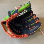 Franklin Mesh Tek 22812 9.5" Youth Right Hand Throwing Glove Mitt Colorful Euc. Fixed Price $5.99.