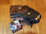 New Wilson A2497 Barry Larkin 11 Inch Baseball Glove Black & Tan Leather Lht. Fixed Price $15.95.