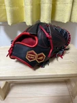 Junkei Matsuzaka Model Baseball Glove Black/red Leather Hard Pitcher Used. Fixed Price $546.99.