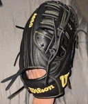 Wilson A950 Series Position 12.5 Baseball Glove Black Yellow Right Throwing. Fixed Price $69.00.