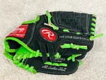 Rawlings Savage S950NG 9.5" Kids Glove All Leather Shell Rht Black Green. Fixed Price $11.90.