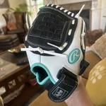 Rawlings Inch Fastpitch Softball Glove Lht FP110BW Black White Teal. Fixed Price $21.99.