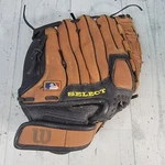 Wilson Baseball Glove A2445 Select 11" Leather Adjustable Strap Soft Lining Gc. Fixed Price $24.99.
