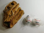 Ssk Dimple DPG-510 Softball Baseball Rht Leather Glove & Rawlings Balls. Fixed Price $38.99.