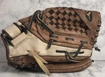 Mizuno Prospect Leather Softball Glove, Brown/white GPP1151- 11.5 Sure Fit Rh. Fixed Price $9.48.