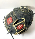 Rawlings Elite Leather Catchers Mitt 32.5 Baseball Glove GGE325BCCM Rht. Fixed Price $95.00.