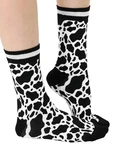 Cow Print Women's Crew Socks Bamboo 9-11 Living Royal Novelty Fashion New. Fixed Price $10.49.