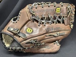 Wilson Advisory Staff Series A2210 Pre-oiled Leather 13" Pattern Glove. Fixed Price $24.00.