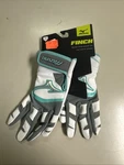 Mizuno Finch Youth Girls Softball Padded Batting Glove - Gray/white/green Small. Fixed Price $14.99.