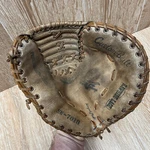 Vintage Left Handed Catchers Mitt National King Rawhide SK-7018. Fixed Price $24.99.