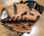 Rawlings Gold Glove Co PL85 8.5" Youth Rht Leather Baseball Brown/black. Fixed Price $16.88.