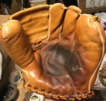 1950'S Macgregor Top Of The Line 3 Finger Model Baseball Glove Mitt Spider Web. Fixed Price $179.00.