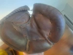 Vintage 1950'S Spaulding Charley Lau Leather Catchers Glove Right Hand Throw. Fixed Price $20.00.