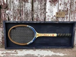 Wood Tennis Racket Wilson Mary Hardwick Valiant Racquet Mounted #32. Fixed Price $115.00.