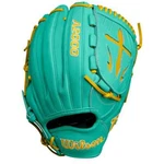 2024 Wilson A2000 B23 12" Pitcher's Baseball Glove: Seafoam & Yellow. Fixed Price $299.95.