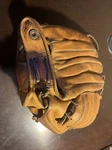 Vintage Nokona J121 Multi-fingered Baseball Glove Proline. Pat No. 2722007. Fixed Price $60.00.