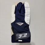 Mens Leather Baseball/softball Batting Gloves 3N2 3XL Navy White. Fixed Price $15.95.