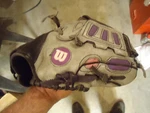 Wilson Youth Baseball Glove T-ball Ez Catch 10" A0325 EX10 Gray Black. Fixed Price $16.54.