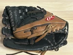 Rawlings D115BBDBPT Brown And Black Leather 1/2 Baseball Glove Lht. Fixed Price $22.95.