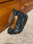 Rawlings 11.5" Baseball Glove Youth PL115BPU Basket Web Left Hand Throw Blk/brwn. Fixed Price $25.00.