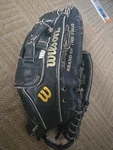 Wilson Optima 2898 Black Leather Baseball Glove Mitt Softball Gold Series Rht. Fixed Price $28.00.