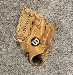 Wilson A2000 Brown Leather Baseball Glove Left Hand Adjustable Wrist Strap. Fixed Price $92.00.