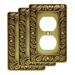 Franklin Brass Paisley Antique Wall Plates 3 Pack Decorative Covers. Fixed Price $19.19.