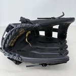 Nike Force Edge 12.5 Inch Fielders Glove Black Gold Leather H-web Left Hand. Fixed Price $62.95.