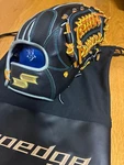 Ssk Pro Edge Order Glove Baseball 6L Black Tan Blue Used. Fixed Price $343.41.