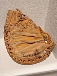 Vtg Easton EX220 Youth Baseball Catcher Mitt Glove Right Handed Throw Leather. Fixed Price $25.99.