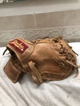 Shoeless Joe 3200 Fully Broken In Baseball Catchers Mitt Right Hand Throw. Fixed Price $150.00.