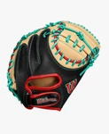 Wilson 2024 Fall A2000 PF33 Black/blonde 33" Baseball Catcher's Mitt WBW10270833. Fixed Price $269.95.