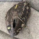 Wilson Black Leather Baseball Elite Series Glove A2485 14 Inch. Fixed Price $9.39.