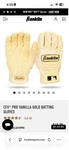 Franklin Cfx Pro Batting Gloves Adult Medium Vanilla Gold / Cream Elly De. Fixed Price $34.99.