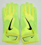 Nike Alpha Edge Batting Gloves Youth Medium Volt Ice/sonic Yellow/black. Fixed Price $31.45.