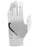 Nike Hyperdiamond 3.0 Adult Baseball Batting Gloves Pair White Gray Black Md. Fixed Price $24.95.