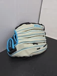 Wilson A800 12.5 Baseball Softball Glove Lht Gray Blue Black A08RF16125. Fixed Price $47.00.