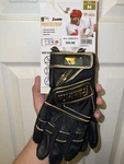 Franklin Powerstrap Black / Gold Adult Medium Authentic Mlb Batting Gloves. Fixed Price $27.25.