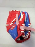 Rawlings PL91SR Youth Red/blue 9" Basket Web T-ball Glove (right Hand Throw). Fixed Price $14.99.