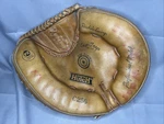 Vintage Authentic Hutch Goods Baseball Catchers Glove Mitt C256 Rht Tan Leather. Fixed Price $29.75.