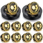 Highergo 10 Pcs Basketball Softball Baseball Mvp Dancer Champion Trophy Ring. Fixed Price $83.44.