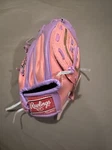 Used Rawlings LS90P Pink Baseball Glove - Rht Inches Girls Rule. Fixed Price $15.99.